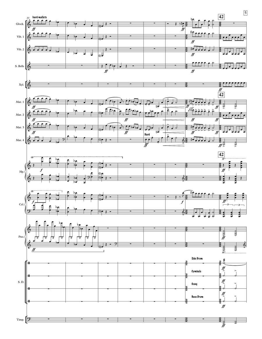 Arrival Platform Humlet Arrival Platform Humlet Percussion Ensemble scores gallery preview page 6