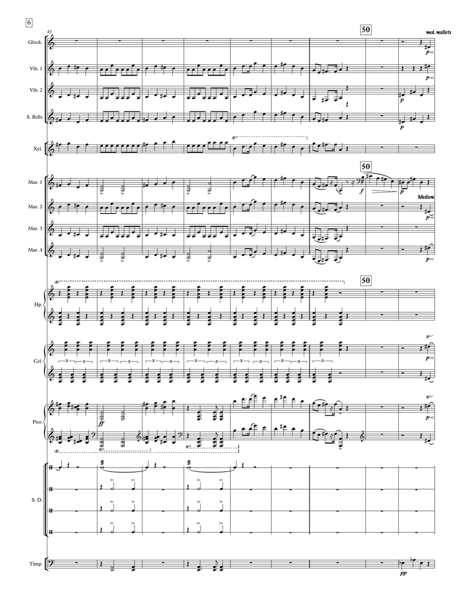 Arrival Platform Humlet Arrival Platform Humlet Percussion Ensemble scores gallery preview page 7