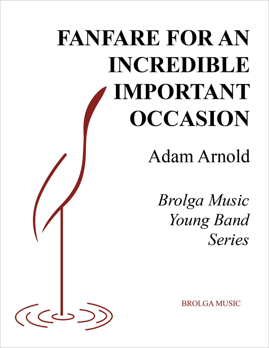 Fanfare for an Incredibly Important Occasion (score only) Concert Band scores gallery preview page 1