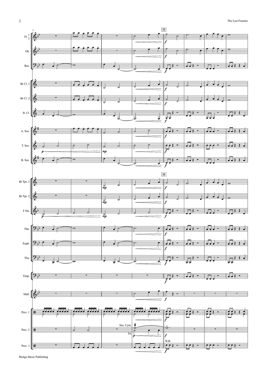 The Last Frontier (score only) Concert Band scores gallery preview page 3