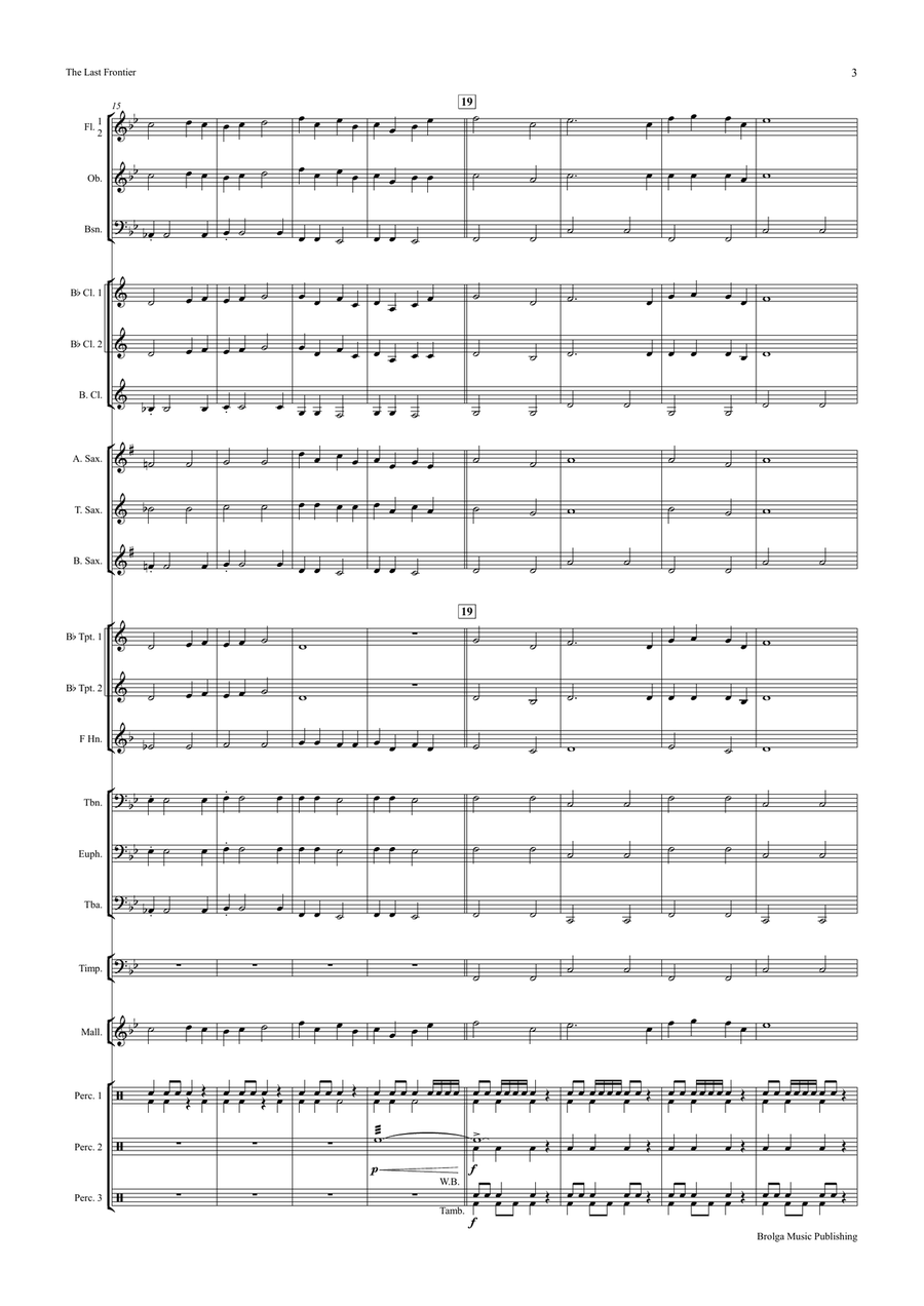 The Last Frontier (score only) Concert Band scores gallery preview page 4
