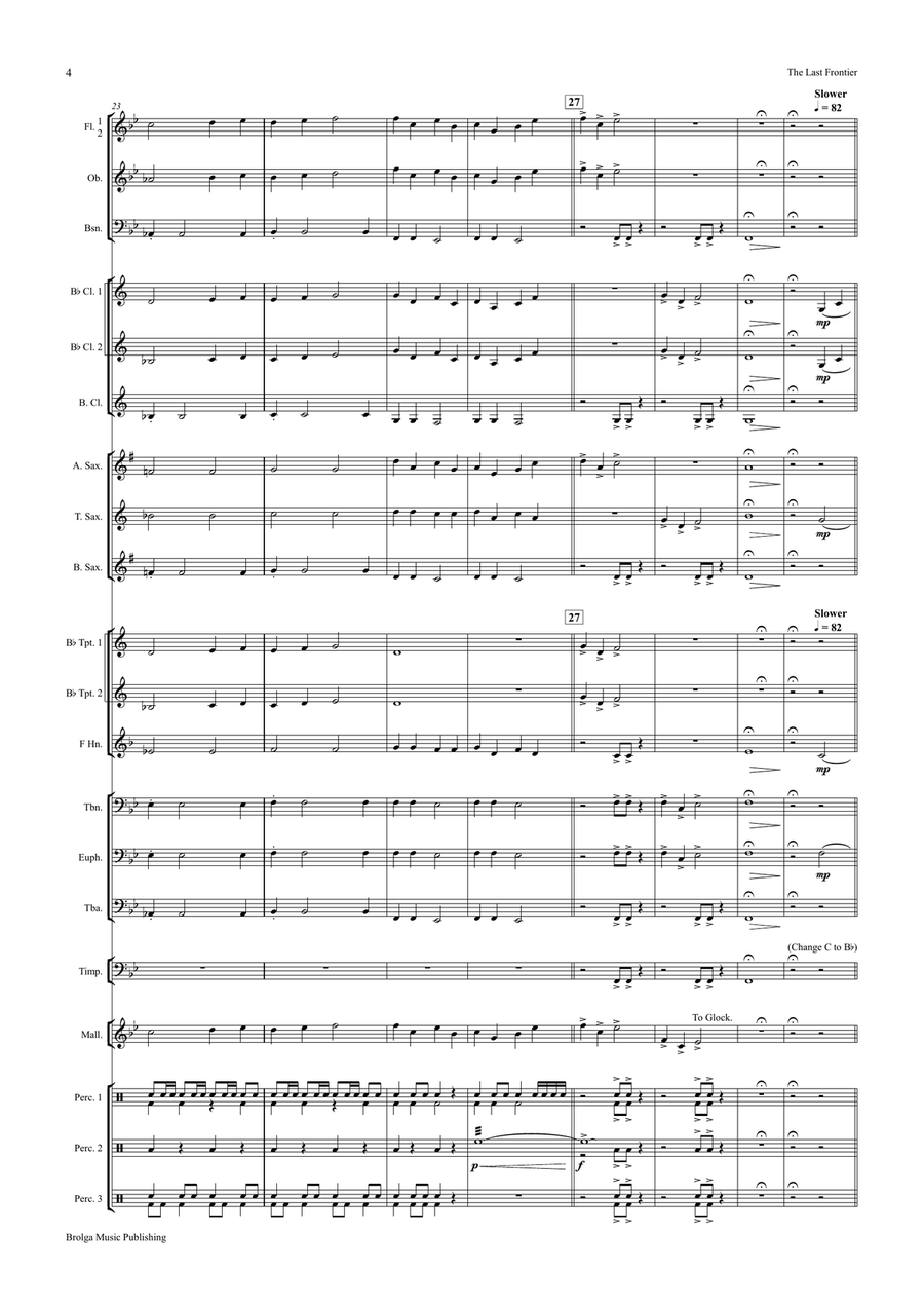 The Last Frontier (score only) Concert Band scores gallery preview page 5