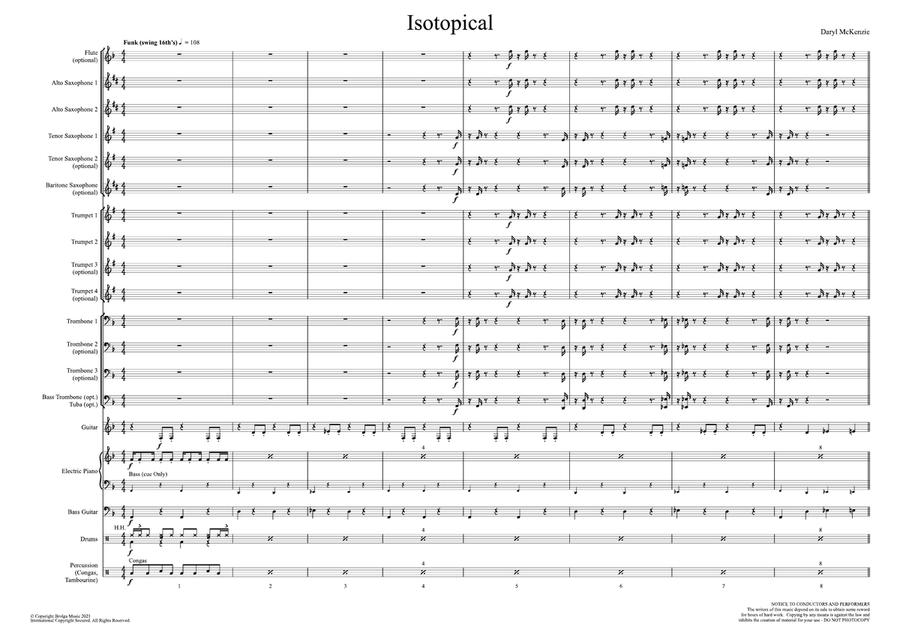 Isotopical (score only) Isotopical (score only) Jazz Ensemble scores gallery preview page 2
