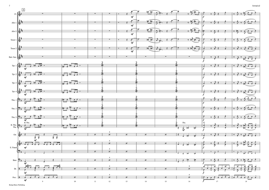 Isotopical (score only) Isotopical (score only) Jazz Ensemble scores gallery preview page 3