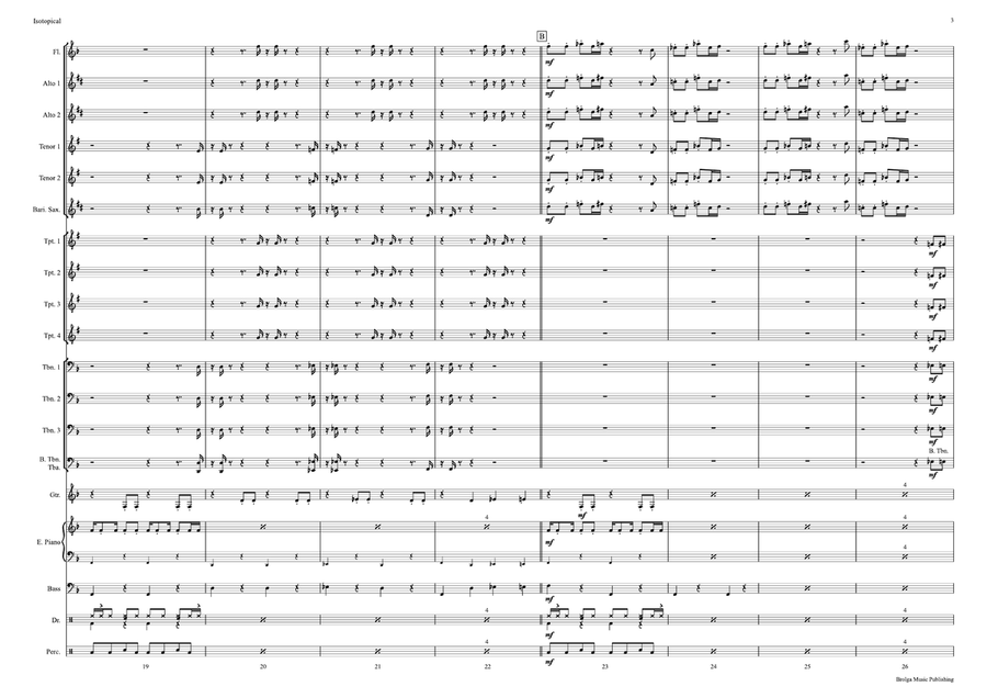 Isotopical (score only) Isotopical (score only) Jazz Ensemble scores gallery preview page 4