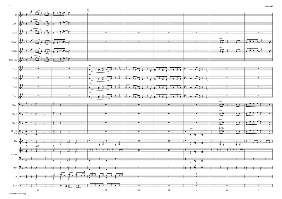 Isotopical (score only) Isotopical (score only) Jazz Ensemble scores gallery preview page 9