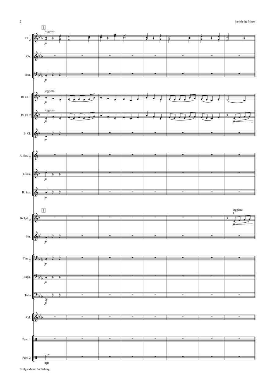 Banish the Moon Banish the Moon Concert Band scores gallery preview page 3