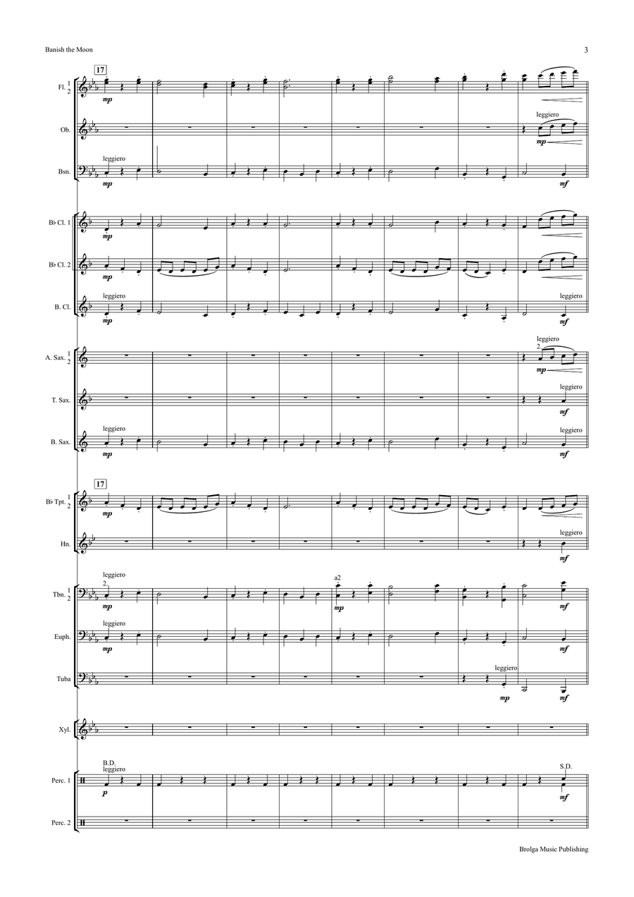 Banish the Moon Banish the Moon Concert Band scores gallery preview page 4