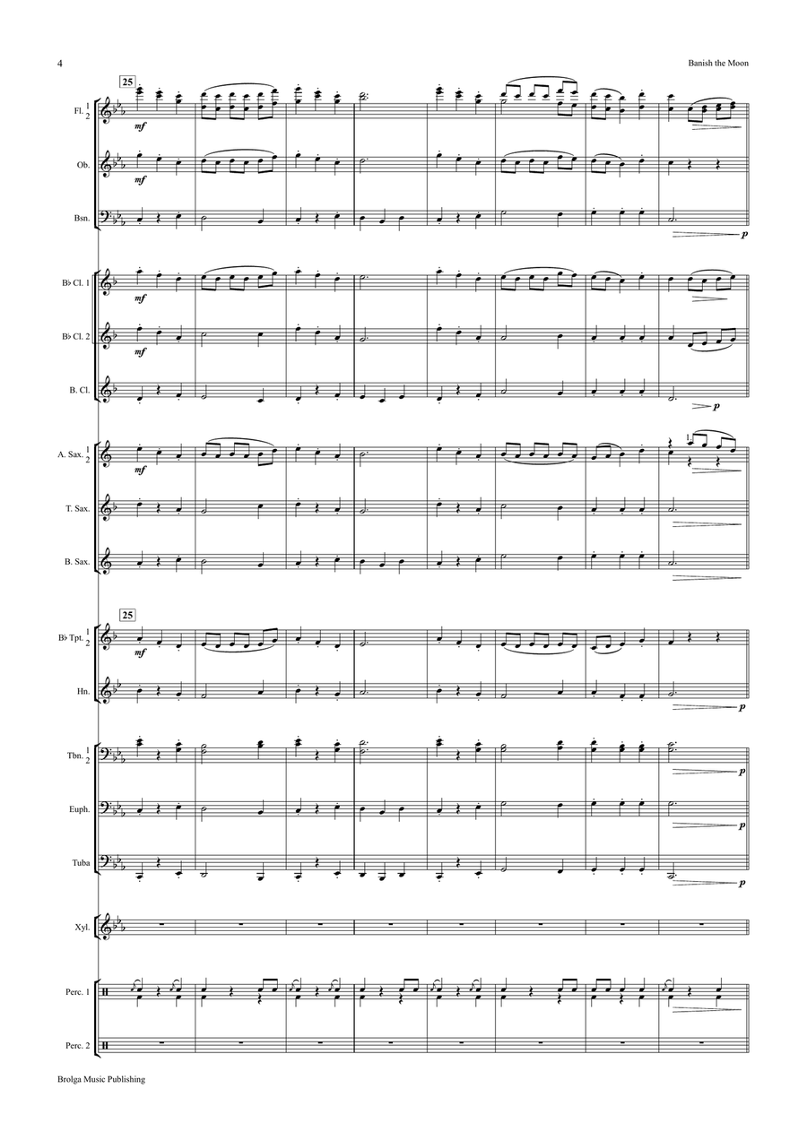 Banish the Moon Banish the Moon Concert Band scores gallery preview page 5
