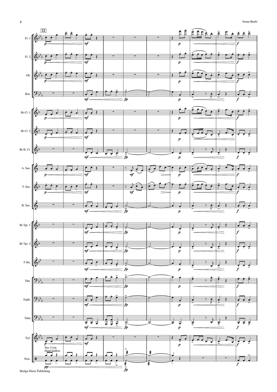 Soran Bushi Soran Bushi Concert Band scores gallery preview page 5