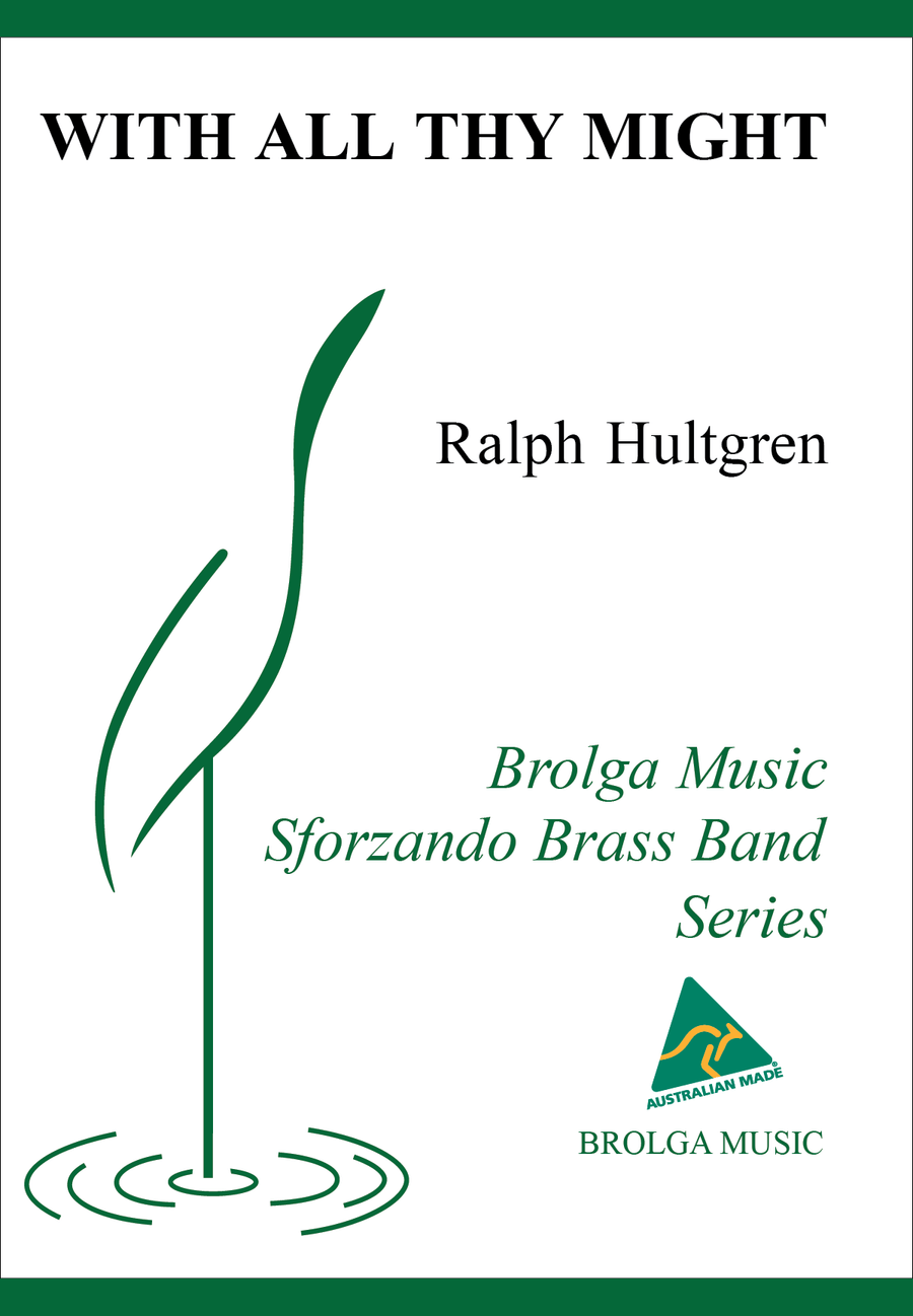 With All Thy Might (brass band score) Brass Band scores gallery preview page 1