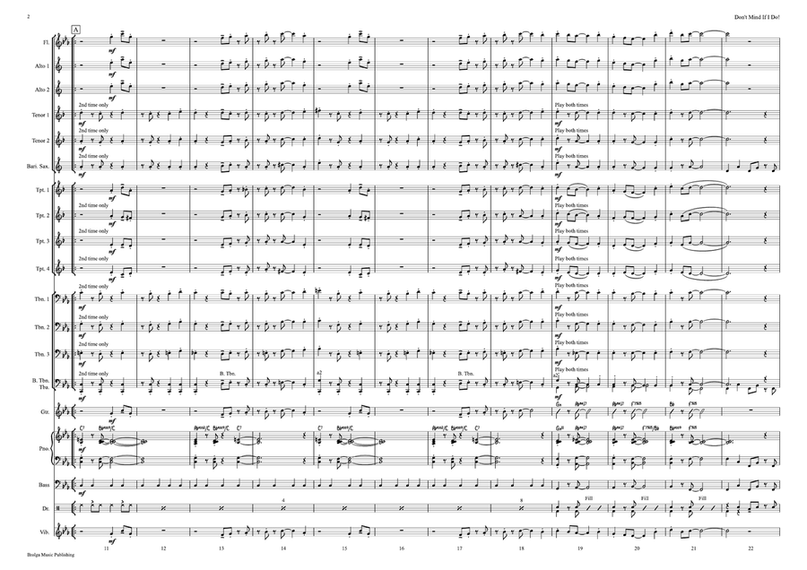 Don't Mind If I Do! Don't Mind If I Do! Jazz Ensemble scores gallery preview page 3