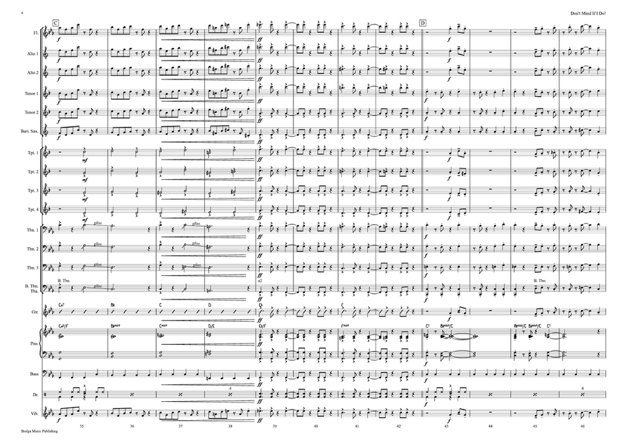 Don't Mind If I Do! Don't Mind If I Do! Jazz Ensemble scores gallery preview page 5