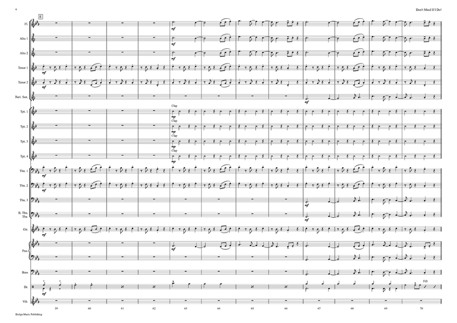 Don't Mind If I Do! Don't Mind If I Do! Jazz Ensemble scores gallery preview page 7