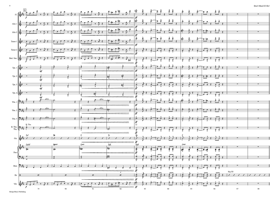 Don't Mind If I Do! Don't Mind If I Do! Jazz Ensemble scores gallery preview page 9