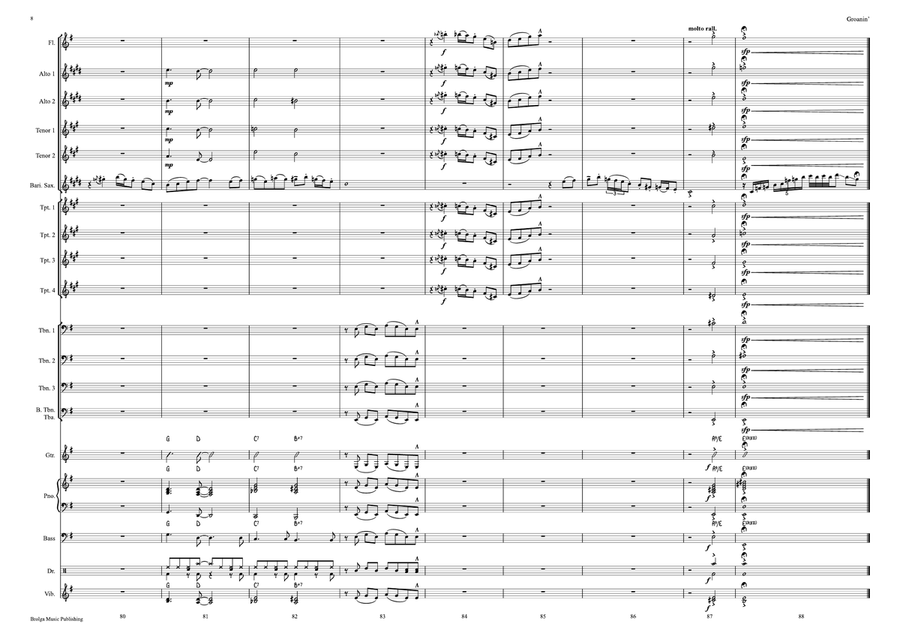 Groanin' Jazz Ensemble - Sheet Music page 9
