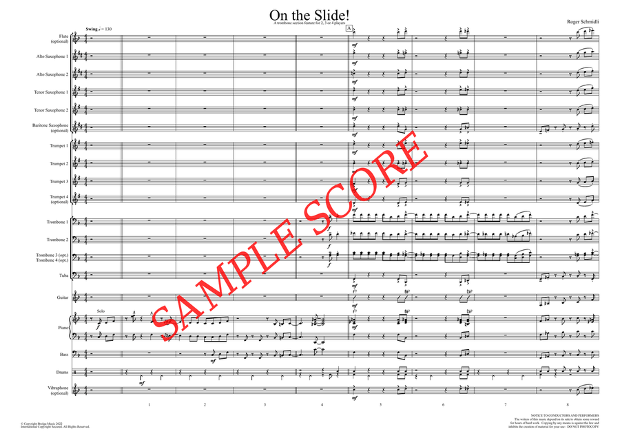 On the Slide! Jazz Ensemble scores gallery preview page 2