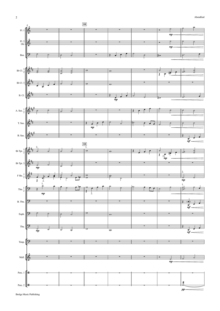 Abendlied (Rheinberger) Abendlied (Rheinberger) Concert Band scores gallery preview page 4