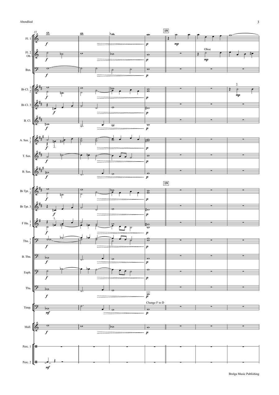 Abendlied (Rheinberger) Abendlied (Rheinberger) Concert Band scores gallery preview page 5