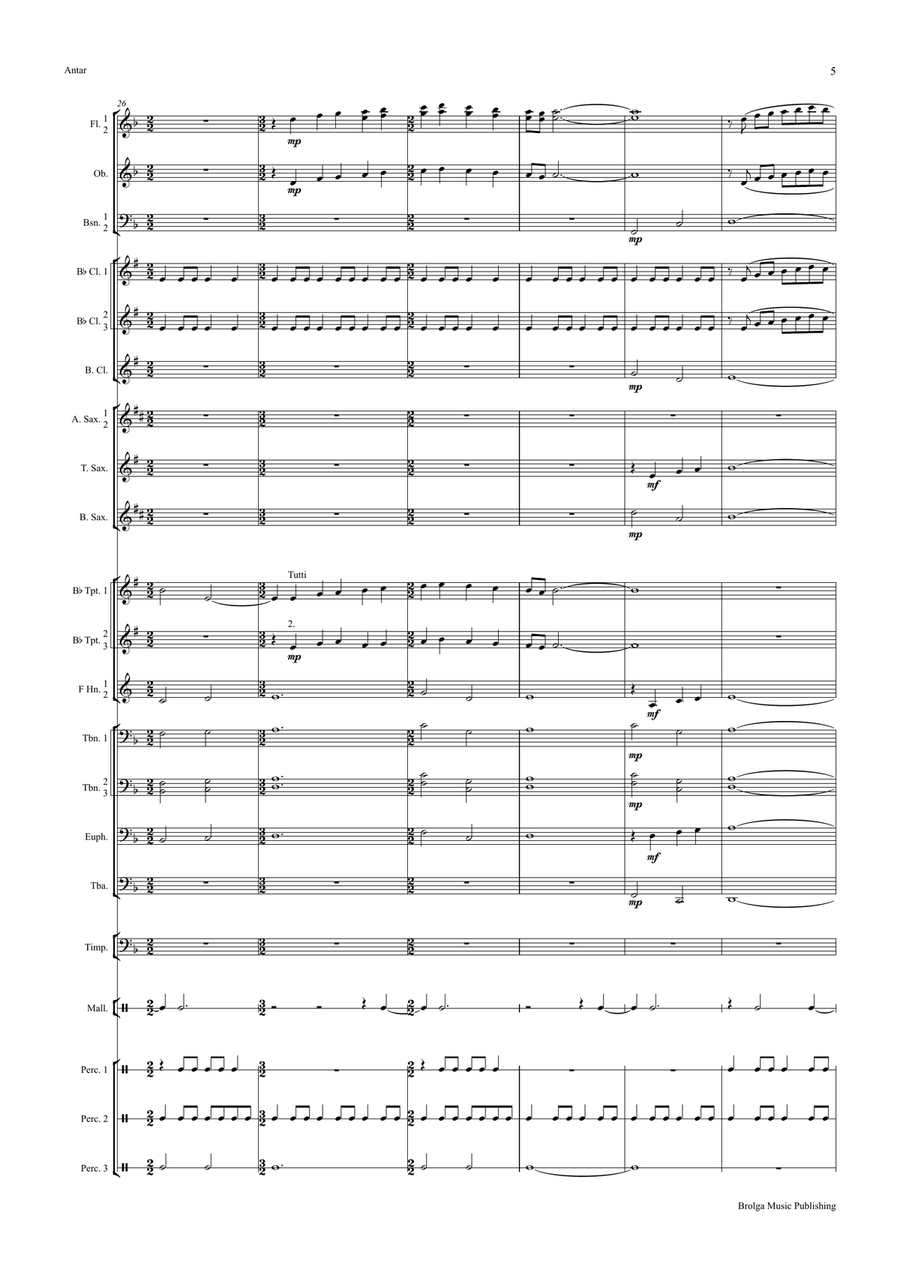 Antar: The Warrior Poet Antar: The Warrior Poet Concert Band scores gallery preview page 6