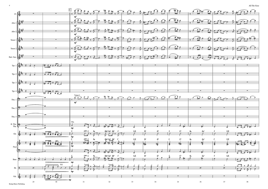 All the Goss (score) All the Goss (score) Jazz Ensemble scores gallery preview page 5