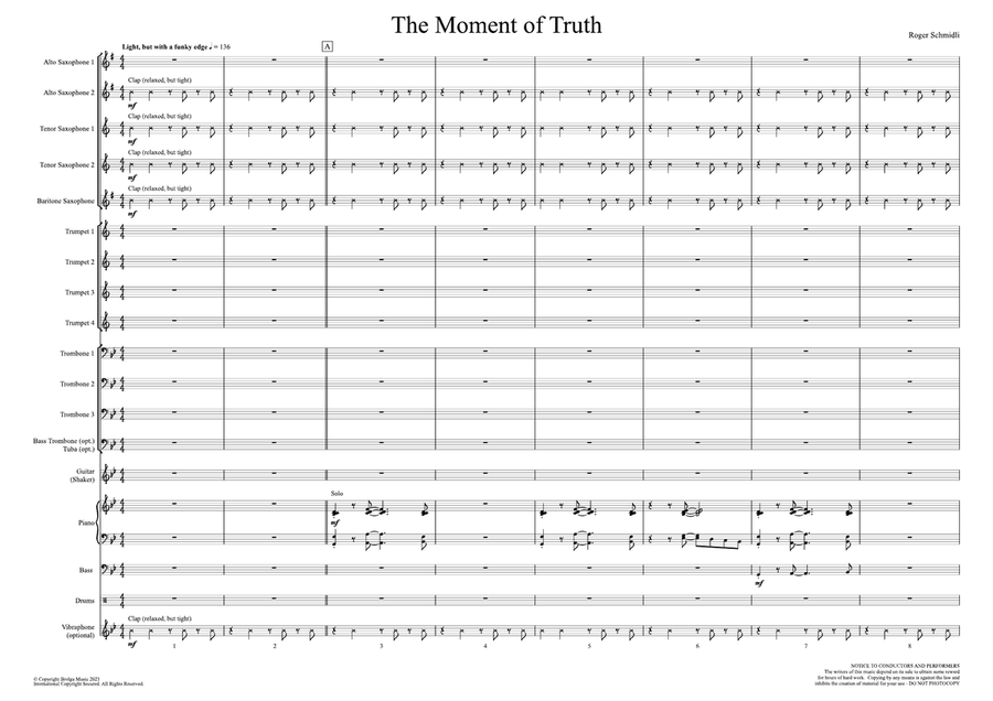 The Moment of Truth (score only) Jazz Ensemble scores gallery preview page 2