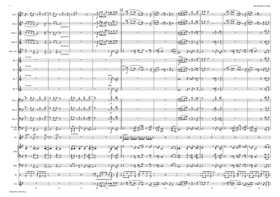 The Moment of Truth (score only) Jazz Ensemble scores gallery preview page 5