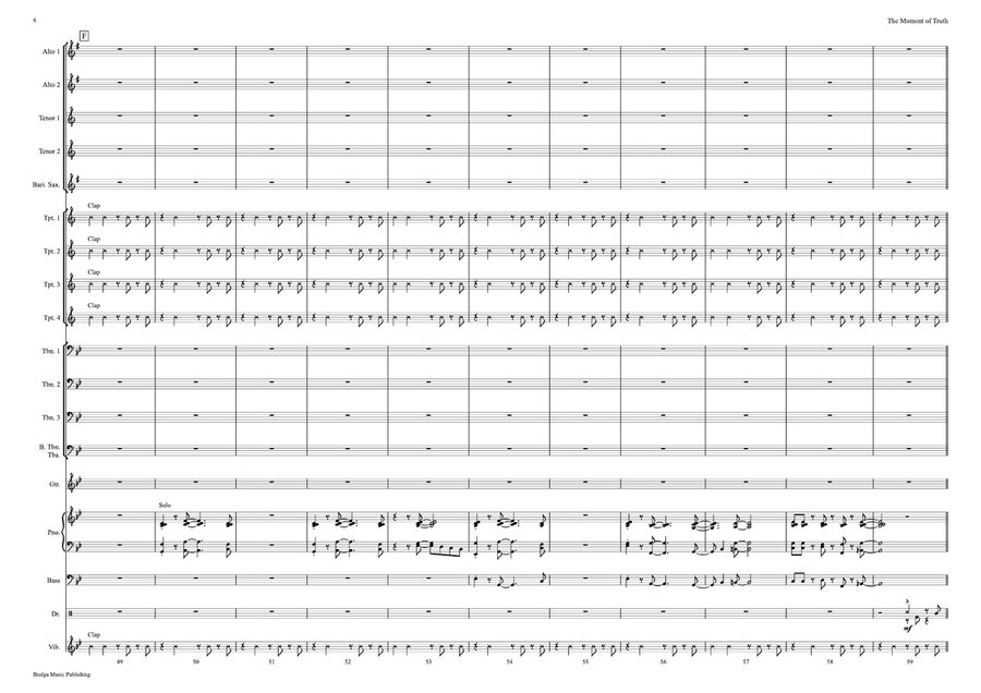 The Moment of Truth (score only) Jazz Ensemble scores gallery preview page 7