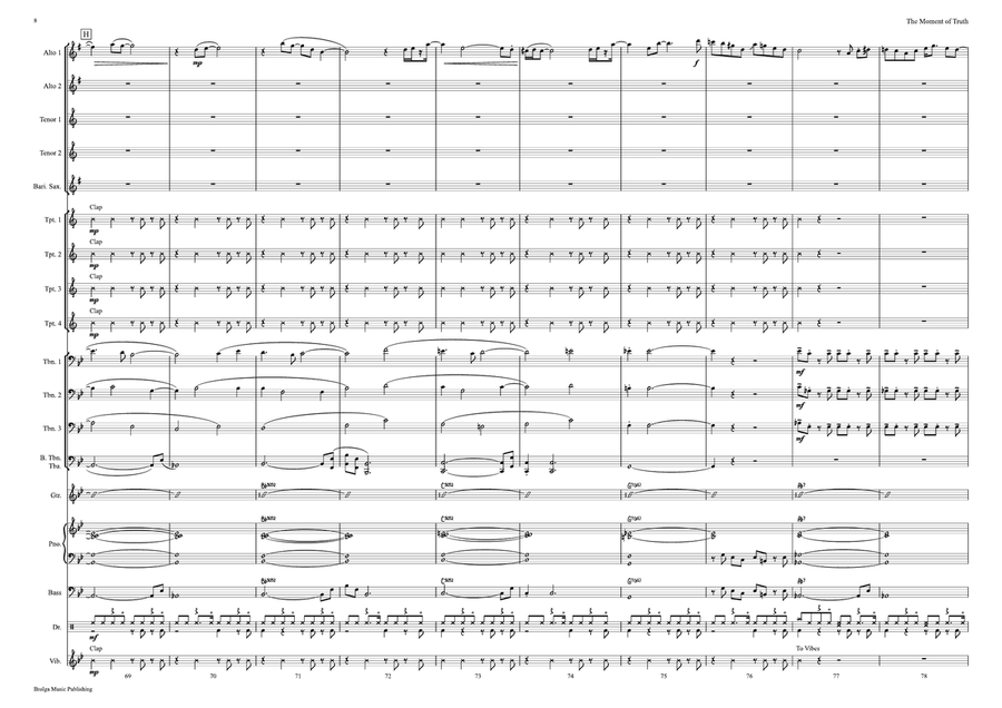 The Moment of Truth (score only) Jazz Ensemble scores gallery preview page 9