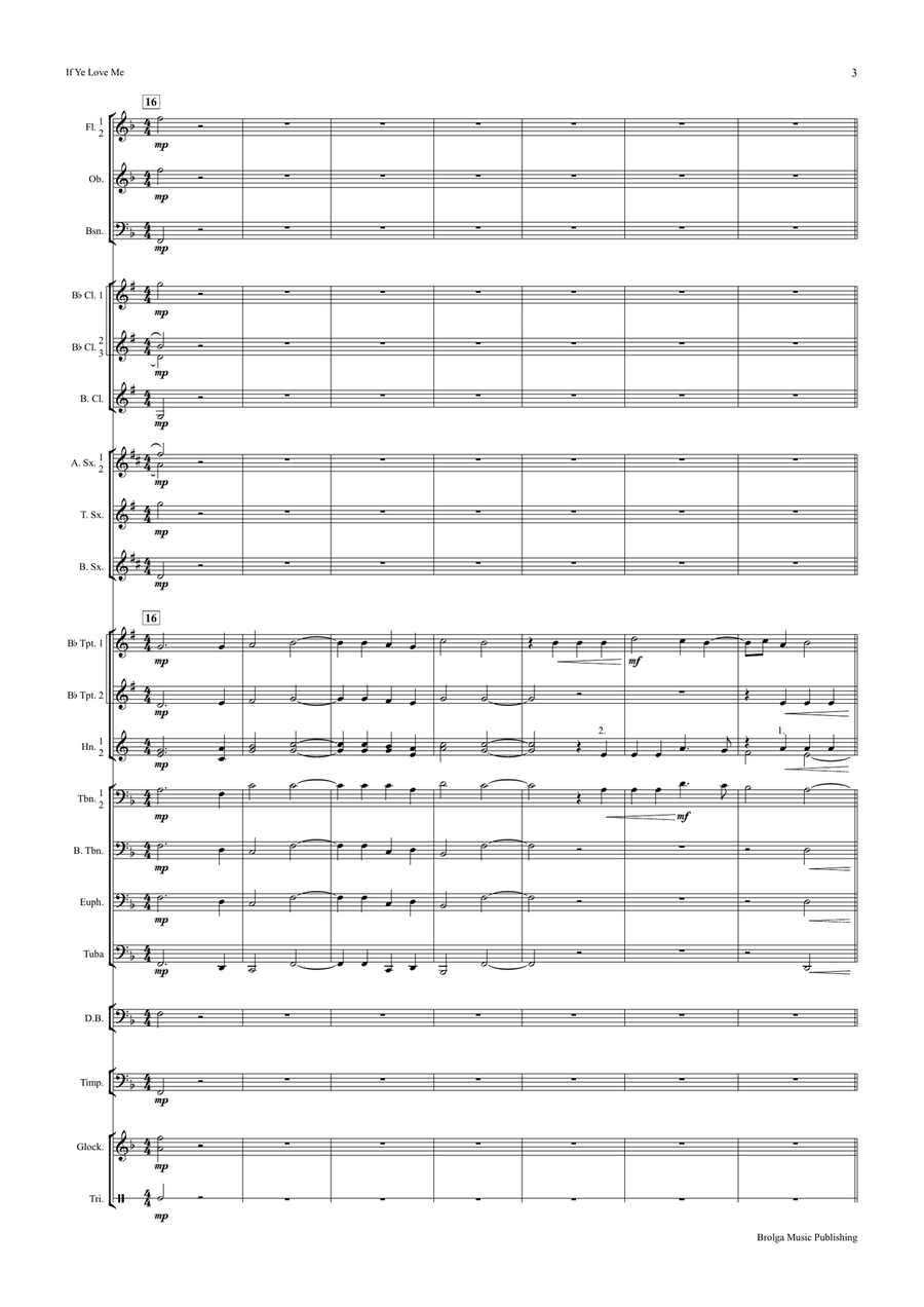 If Ye Love Me If Ye Love Me Concert Band scores gallery preview page 4