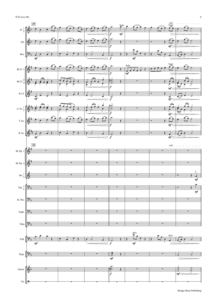 If Ye Love Me If Ye Love Me Concert Band scores gallery preview page 6