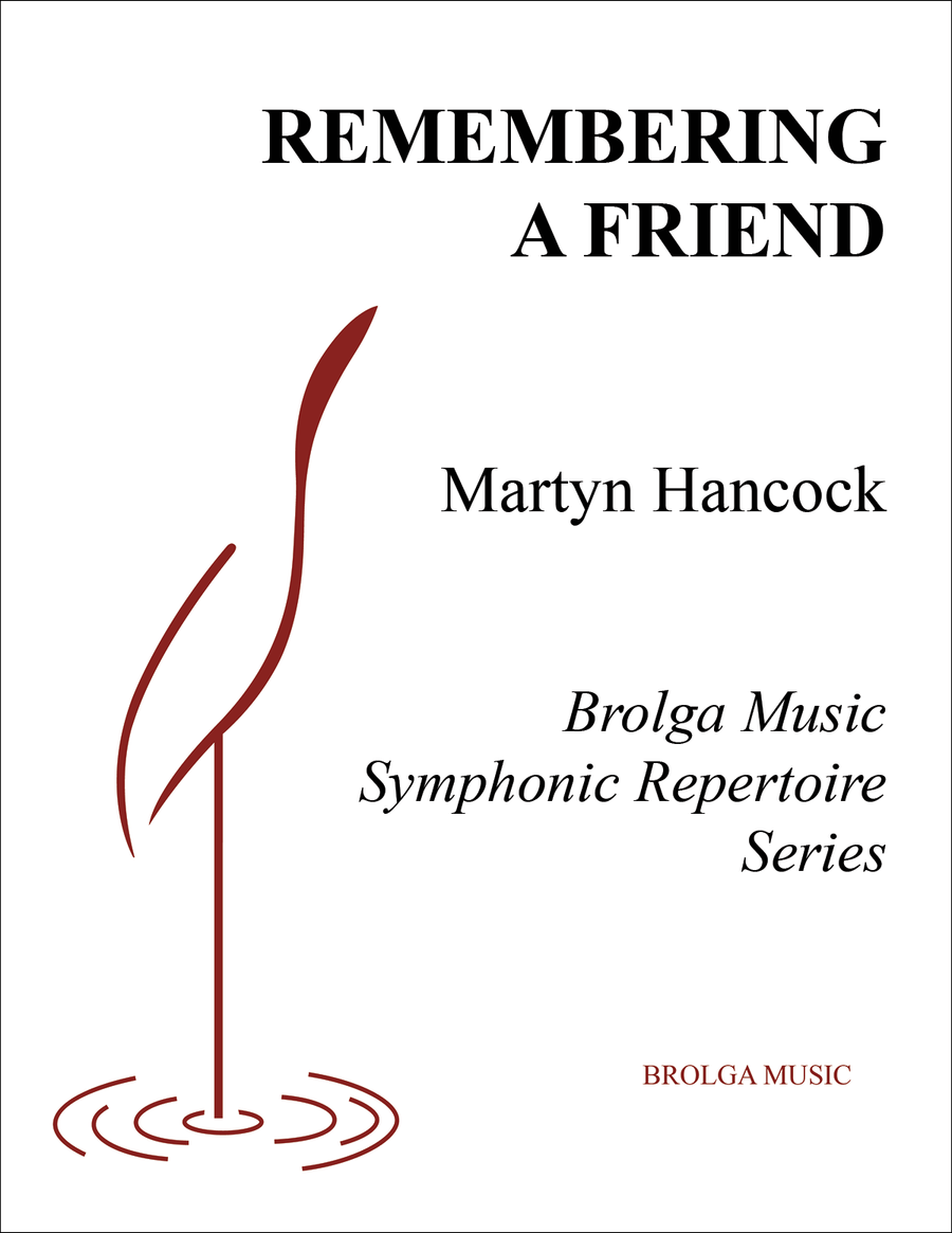 Remembering a Friend (score only) Concert Band scores gallery preview page 1