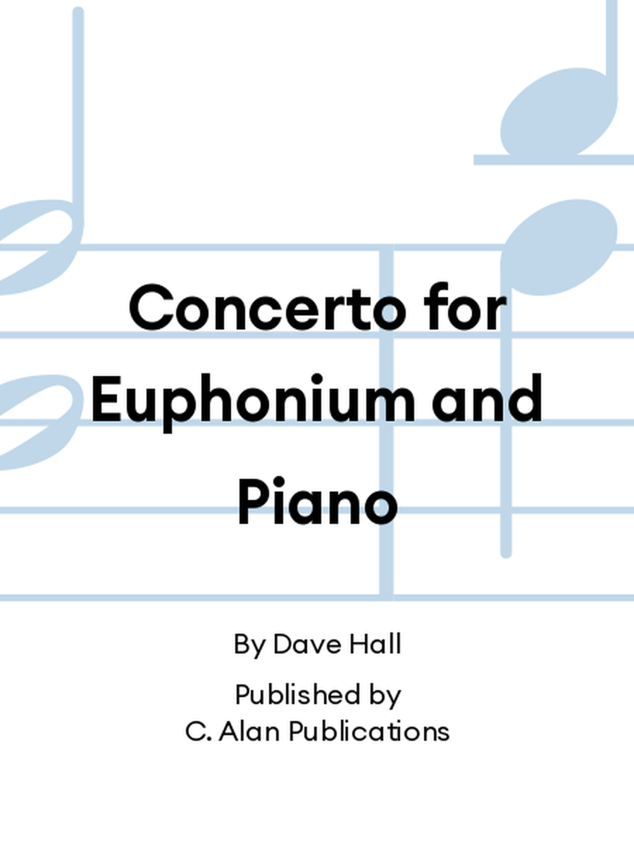 Concerto for Euphonium and Piano Euphonium scores gallery preview page 1