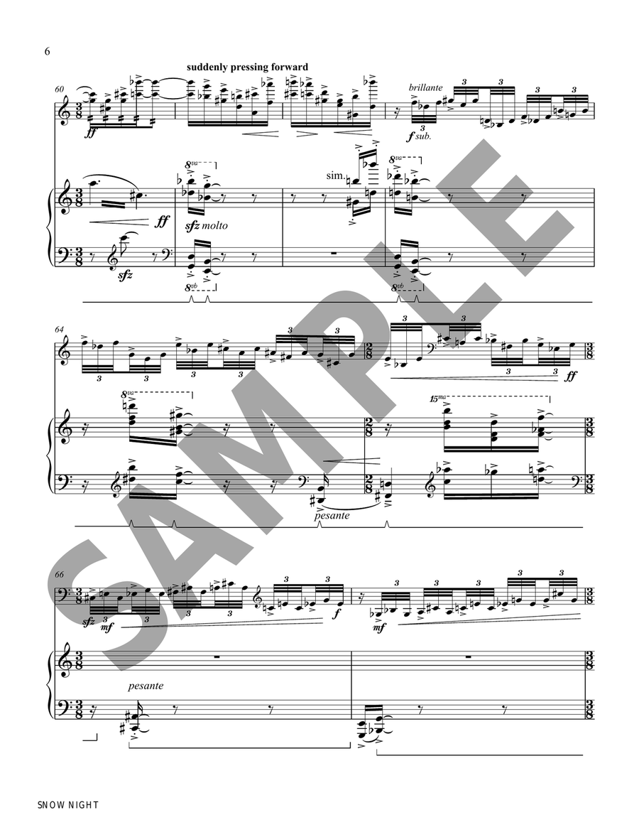 Snow Night Snow Night Piano scores gallery preview page 7