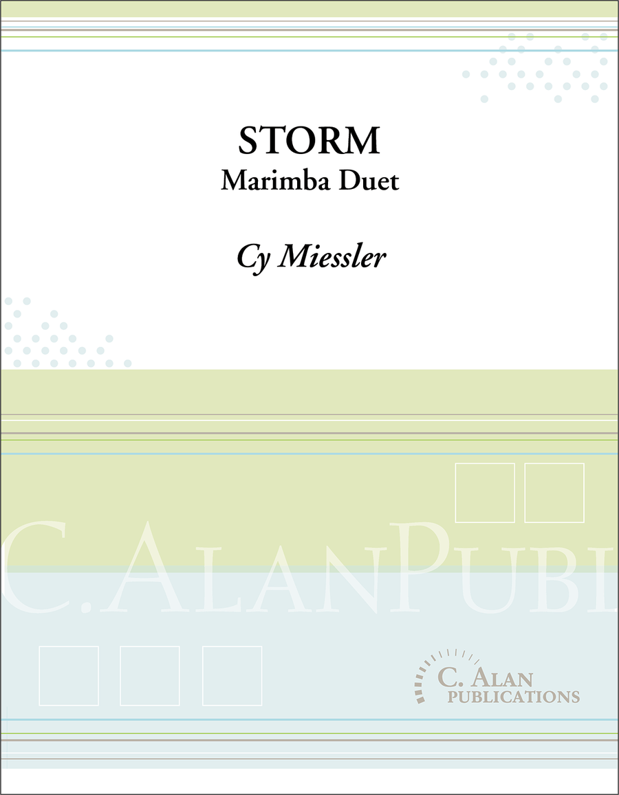 Storm (score only) Storm (score only) Marimba scores gallery preview page 1