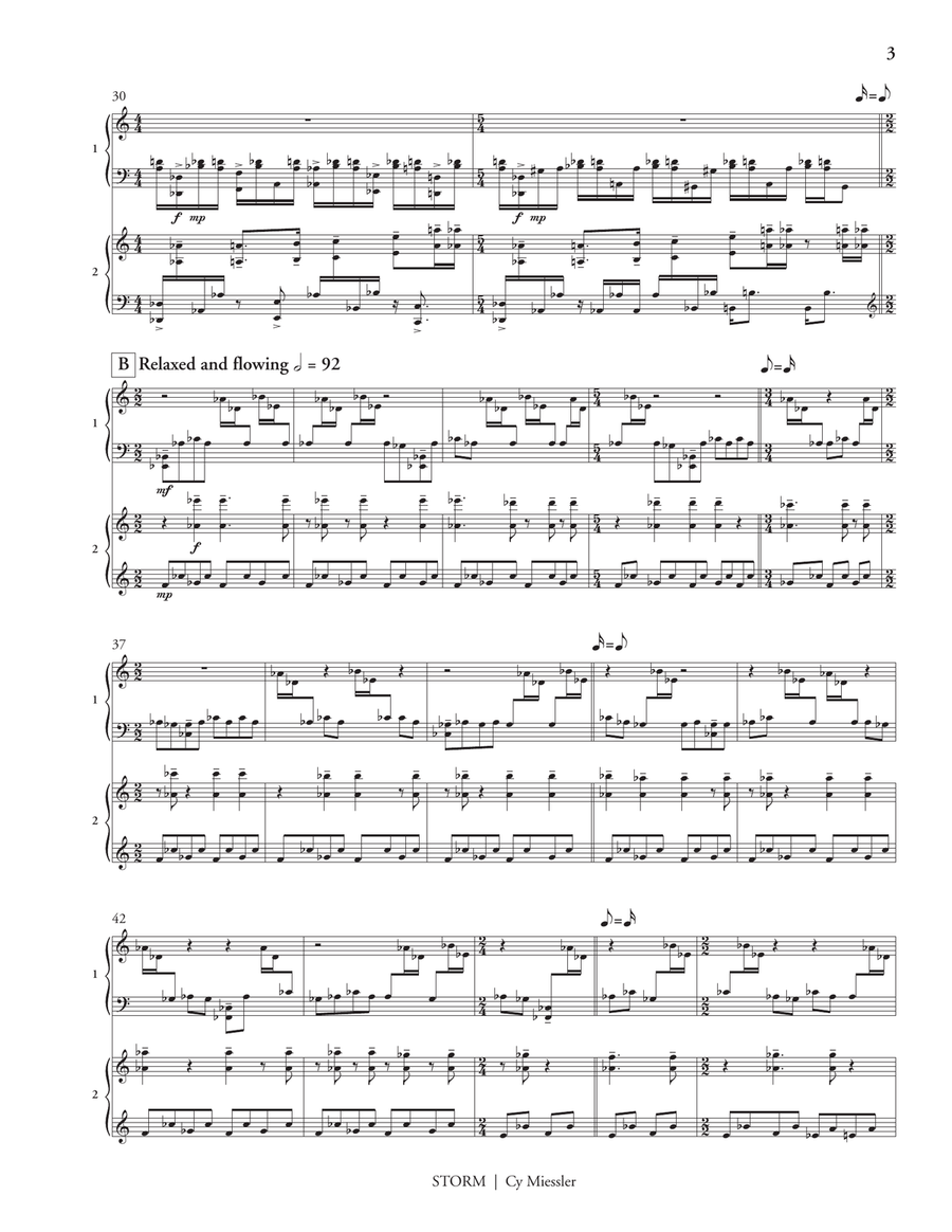 Storm (score only) Storm (score only) Marimba scores gallery preview page 4