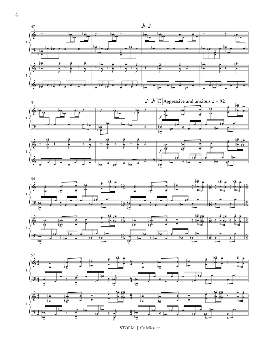 Storm (score only) Storm (score only) Marimba scores gallery preview page 5