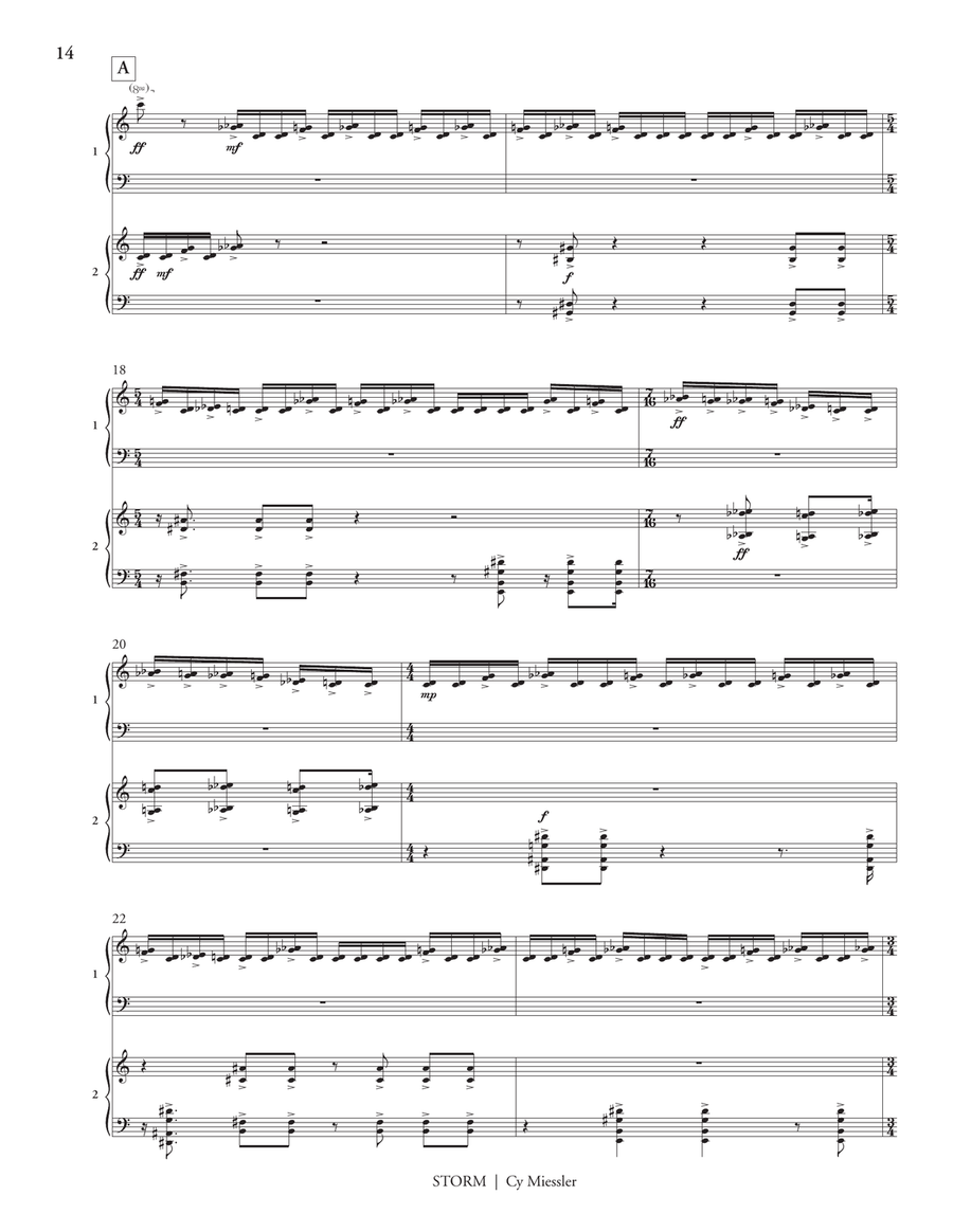 Storm (score only) Storm (score only) Marimba scores gallery preview page 8