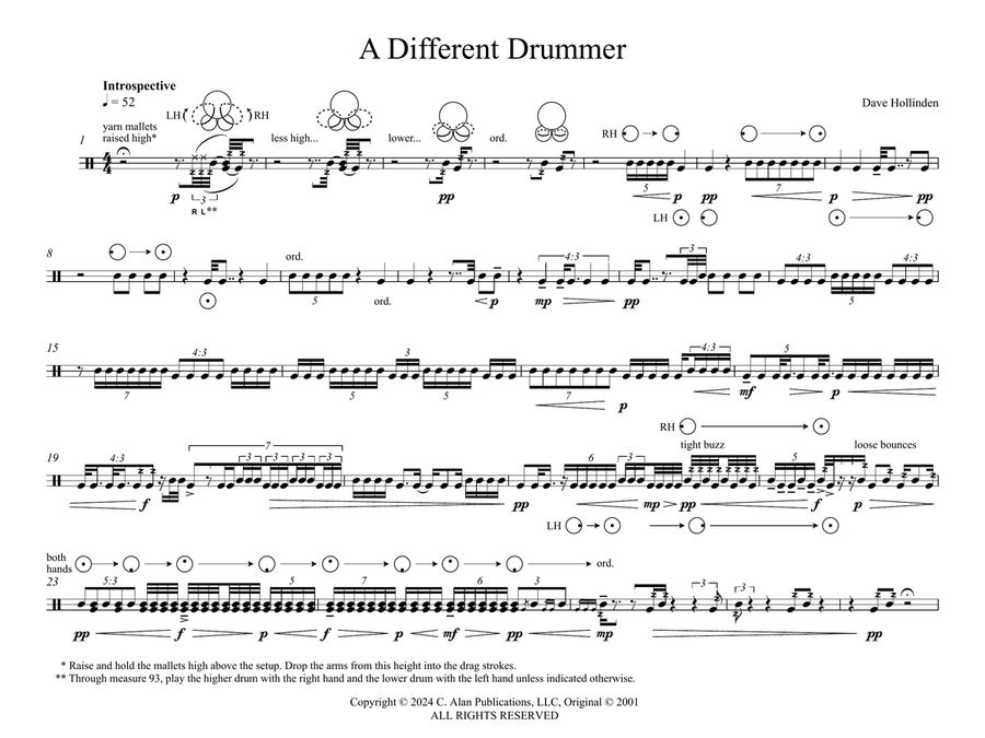 Different Drummer, A Different Drummer, A Drums scores gallery preview page 3