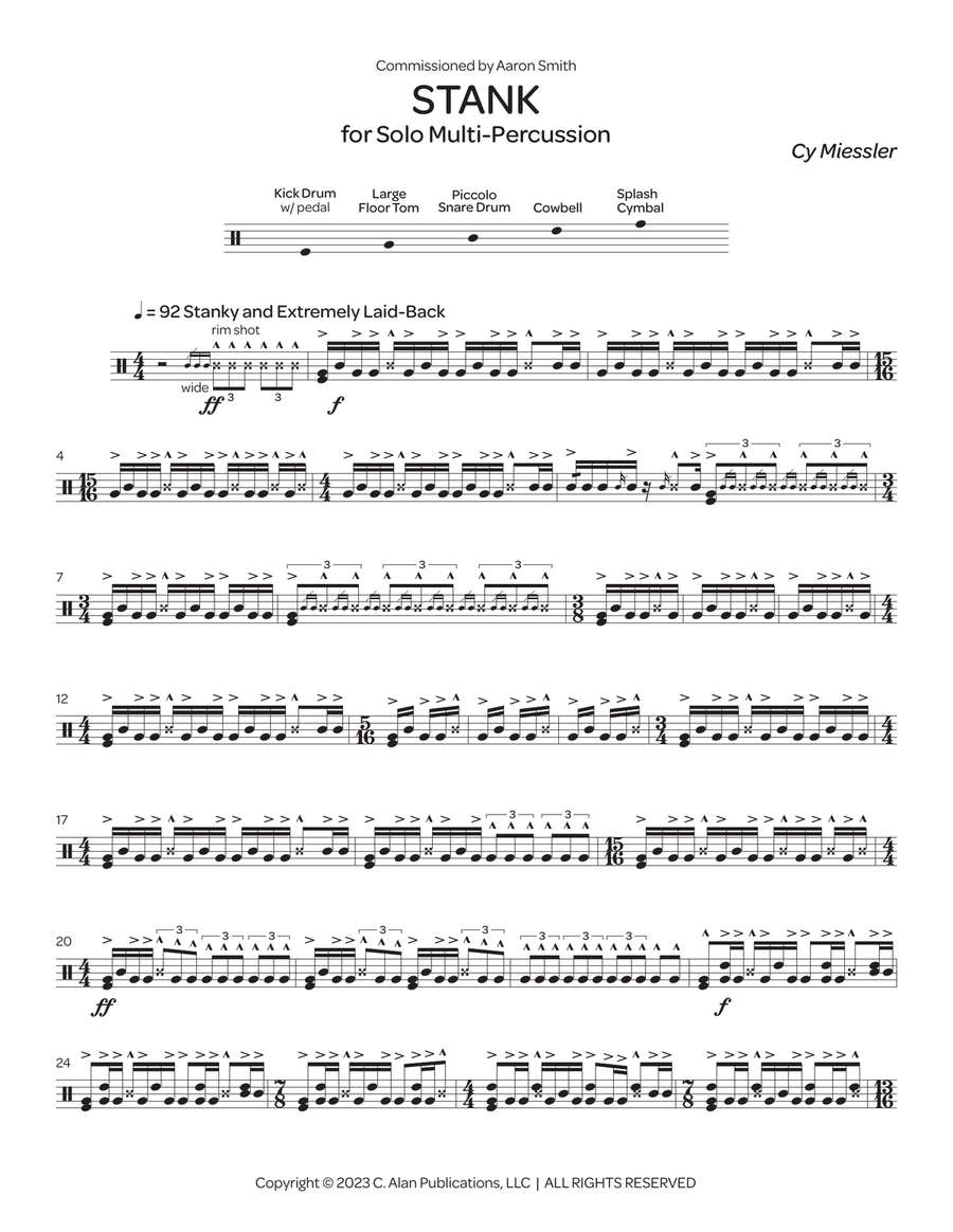 Stank Stank Percussion scores gallery preview page 2