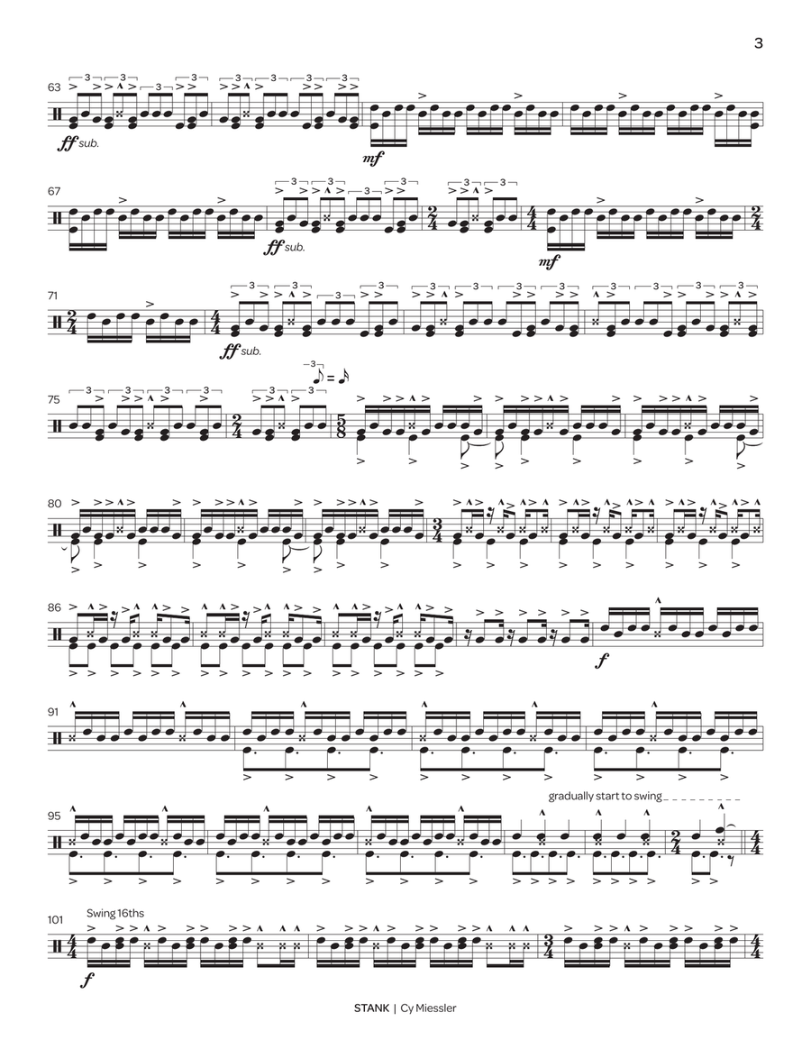 Stank Stank Percussion scores gallery preview page 4