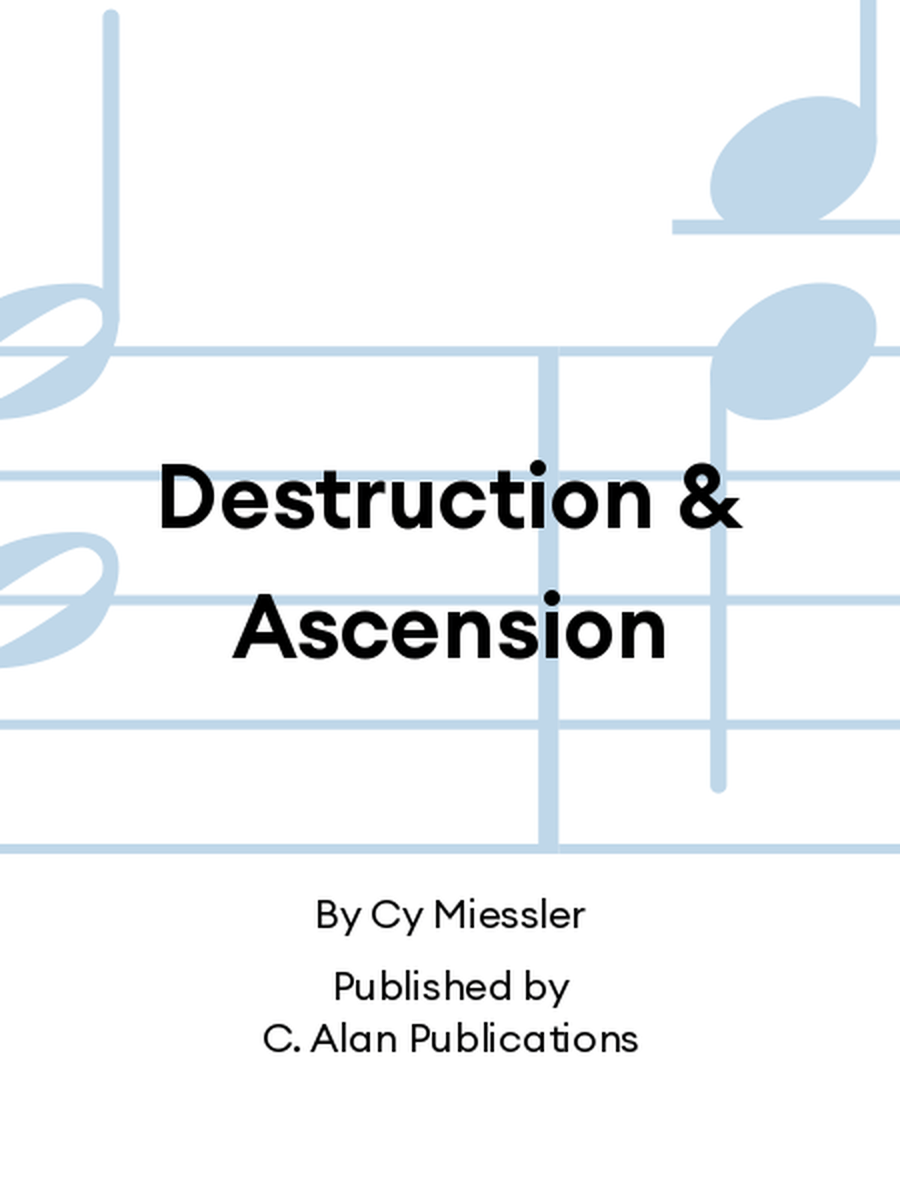 Destruction & Ascension Destruction & Ascension Percussion Ensemble scores gallery preview page 1