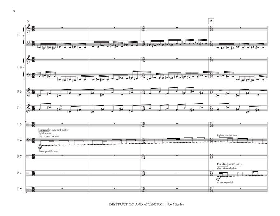 Destruction & Ascension Destruction & Ascension Percussion Ensemble scores gallery preview page 5