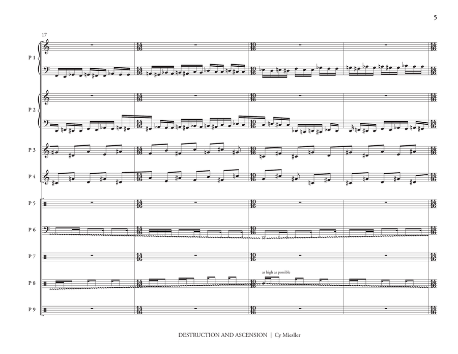 Destruction & Ascension Destruction & Ascension Percussion Ensemble scores gallery preview page 6