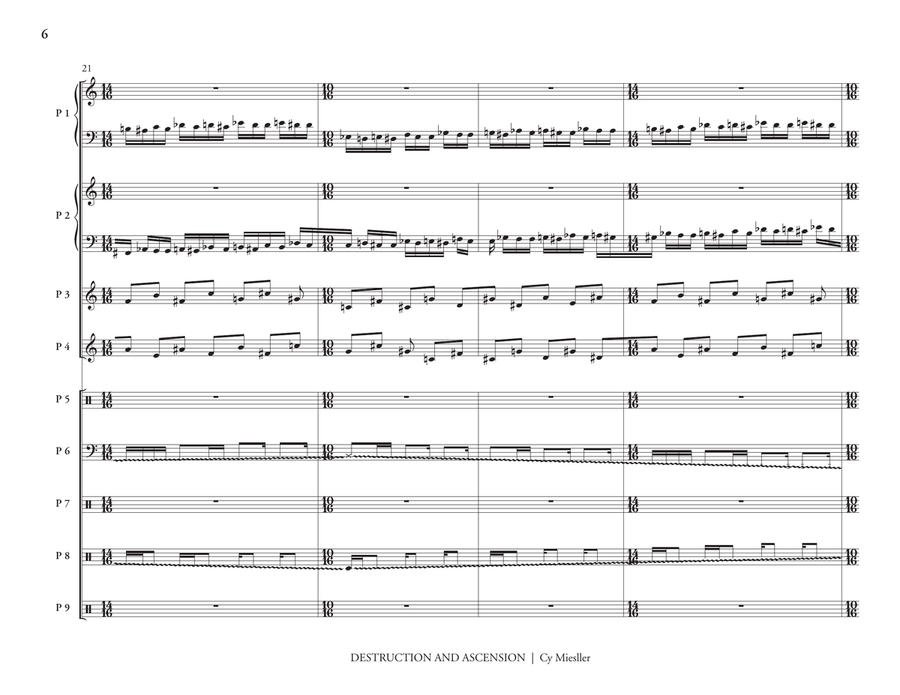 Destruction & Ascension Destruction & Ascension Percussion Ensemble scores gallery preview page 7