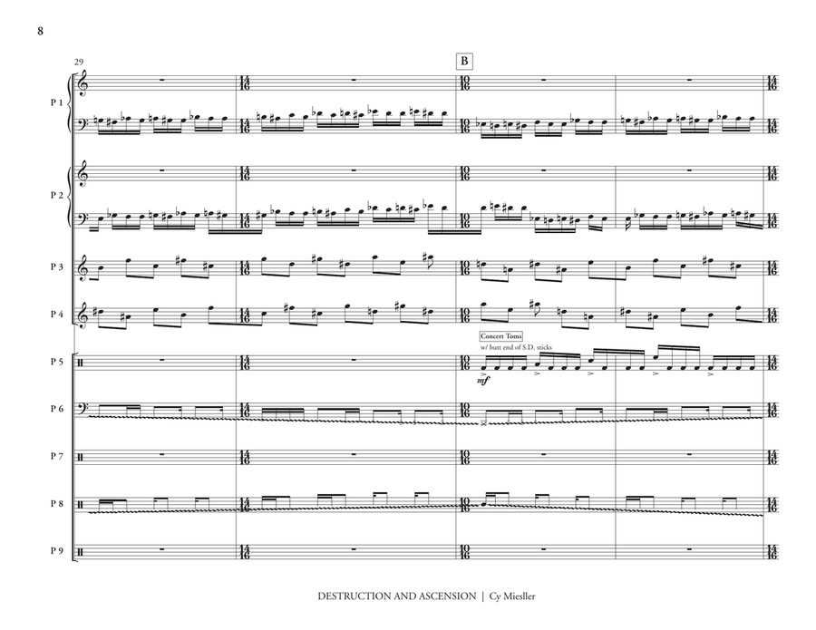 Destruction & Ascension Destruction & Ascension Percussion Ensemble scores gallery preview page 9