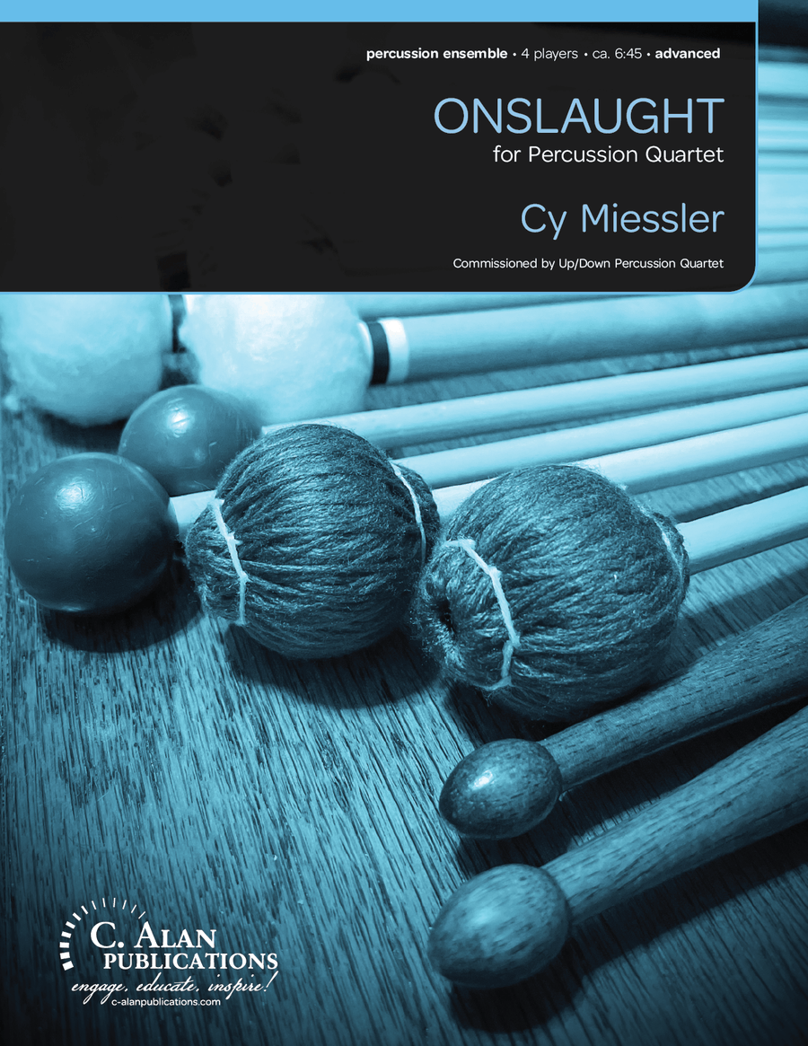 Onslaught (score only) Onslaught (score only) Percussion Ensemble scores gallery preview page 1