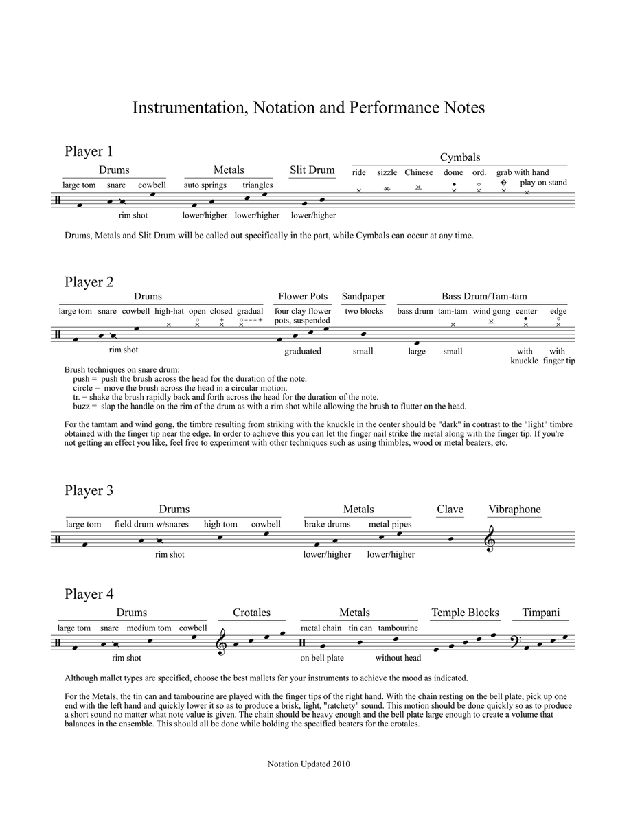 Percussion Quartet No. 2 Percussion Quartet No. 2 Percussion Ensemble scores gallery preview page 2
