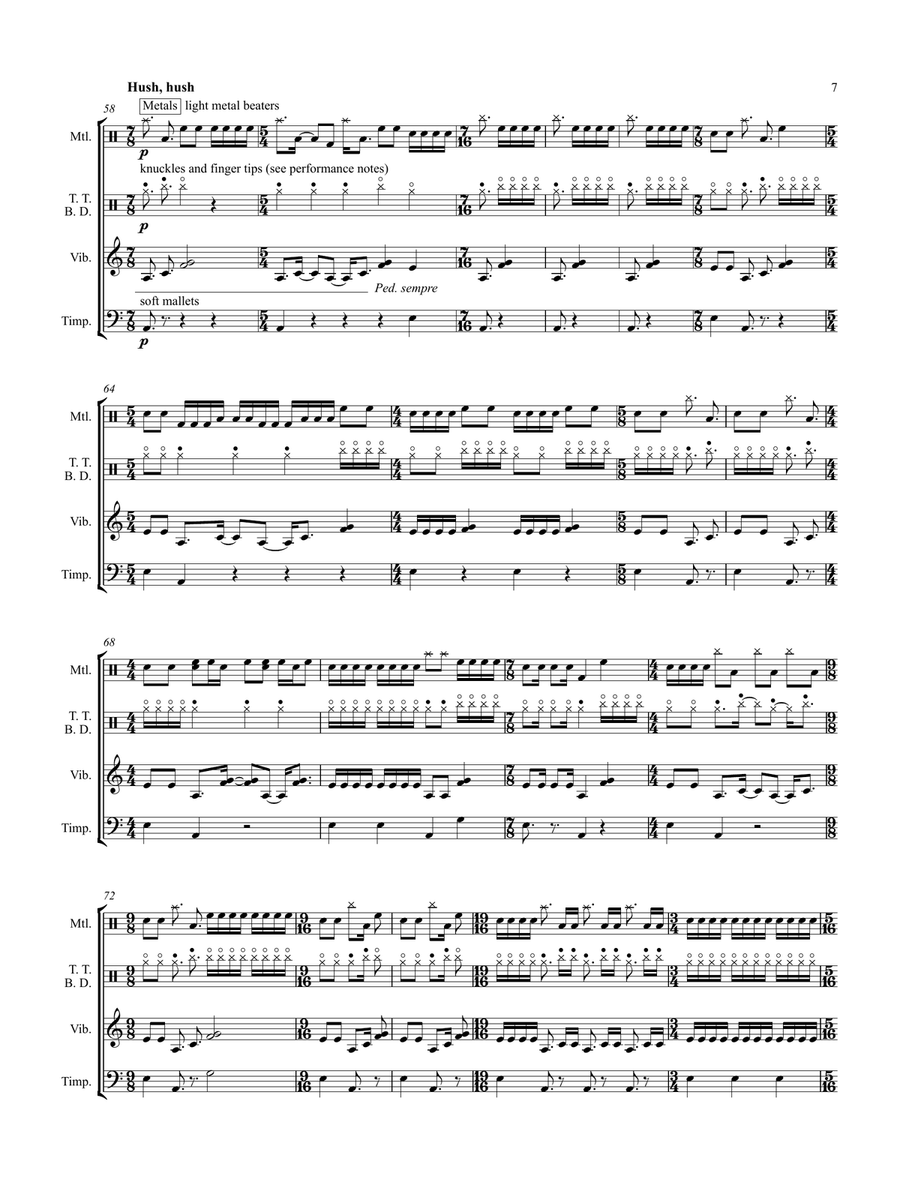 Percussion Quartet No. 2 Percussion Quartet No. 2 Percussion Ensemble scores gallery preview page 9