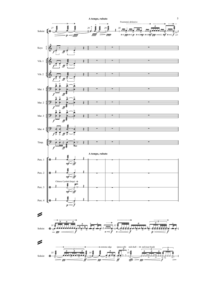 what clarity? (percussion ensemble version) Percussion Ensemble scores gallery preview page 6